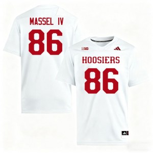 Bruno Massel IV University of Indiana Men's College Football Replica #86 Jersey - White