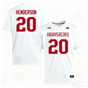 Dontrae Henderson IU Men College Football #20 2025-26 Jersey - White