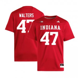Finn Walters IU College Football #47 Men Stitched Jerseys - Crimson