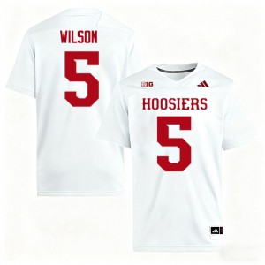 Grant Wilson Indiana #5 College Football Stitched Men Jerseys - White