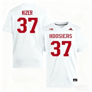 Heath Kizer University of Indiana Mens College Football Official #37 Jersey - White