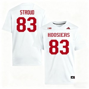 Hunter Stroud Indiana University #83 College Football Men's Limited Jersey - White