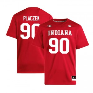 Josh Placzek Indiana Hoosiers Men College Football #90 University Jerseys - Crimson