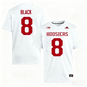 Kaelon Black Indiana Hoosiers Men Embroidery College Football #8 Jerseys - White