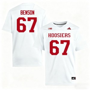 Kahlil Benson Indiana Hoosiers #67 Game Mens College Football Jerseys - White