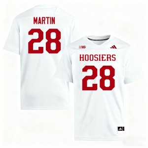 Khobie Martin IU #28 Stitched College Football Men's Jerseys - White