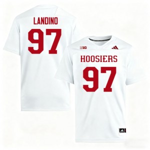 Mario Landino The Hoosier State College Football #97 2025-26 Men's Jersey - White