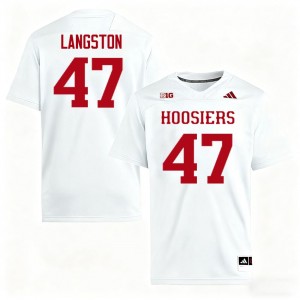 Mark Langston Indiana University #47 Men's Stitched College Football Jersey - White