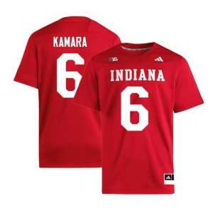 Mikail Kamara IU College Football University #6 Mens Jerseys - Crimson