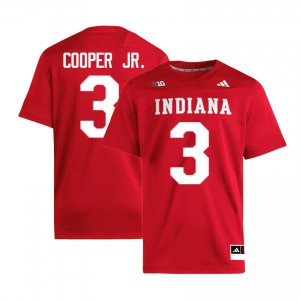 Omar Cooper Jr. The Hoosier State College Football Player Men #3 Jerseys - Crimson