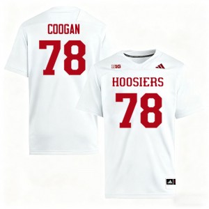 Pat Coogan IU College Football Mens #78 Alumni Jerseys - White