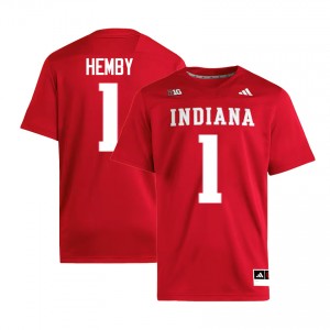 Roman Hemby Indiana University College Football Player Men's #1 Jerseys - Crimson