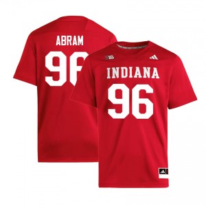 Triston Abram Indiana University #96 College Football Men High School Jersey - Crimson