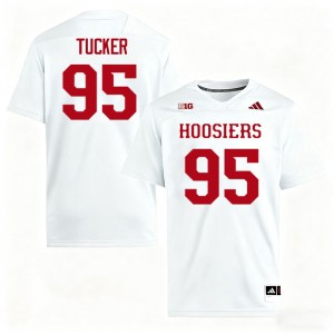 Tyrique Tucker University of Indiana #95 College Football Mens Alumni Jersey - White