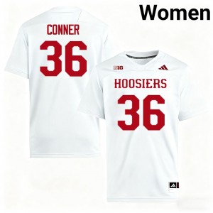 Clay Conner IU #36 Official Womens College Football Jerseys - White