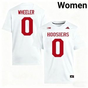 Hosea Wheeler University of Indiana 2025 Women's #0 College Football Jersey - White