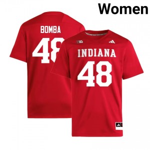 James Bomba IU College Football #48 Womens Player Jersey - Crimson