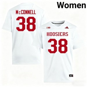 Kaden McConnell Indiana University College Football #38 Women NCAA Jerseys - White