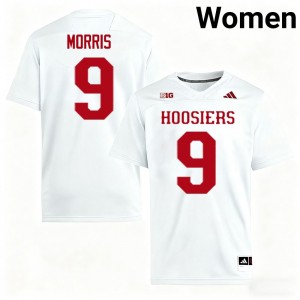 Tyler Morris The Hoosier State #9 Game College Football Womens Jerseys - White