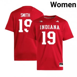 Zacharey Smith IU #19 Women College Football Replica Jerseys - Crimson