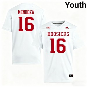 Alberto Mendoza IU University #16 Youth College Football Jersey - White