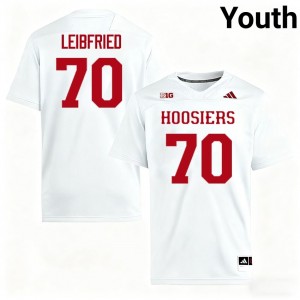 Austin Leibfried Indiana Youth College Football #70 2025-26 Jerseys - White