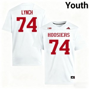 Bray Lynch Indiana Hoosiers #74 High School Youth College Football Jersey - White