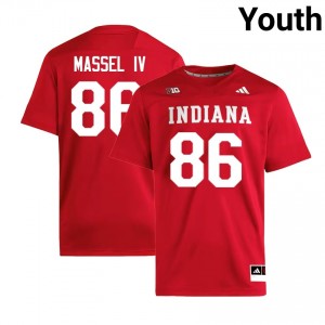 Bruno Massel IV The Hoosier State #86 Player College Football Youth Jersey - Crimson