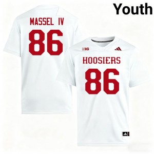 Bruno Massel IV IU Youth College Football #86 Player Jerseys - White