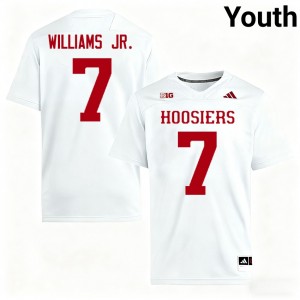 E.J. Williams Jr. Indiana Hoosiers Youth College Football #7 Player Jerseys - White