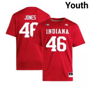 Isaiah Jones Indiana University Youth College Football #46 2025 Jersey - Crimson