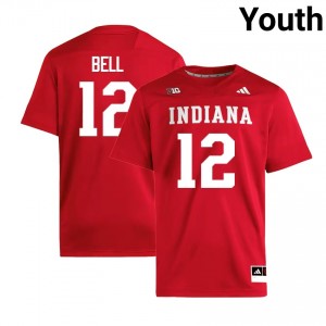 Jacob Bell IU College Football Alumni #12 Youth Jersey - Crimson
