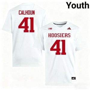 Keishaun Calhoun Indiana Replica College Football #41 Youth Jerseys - White