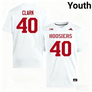 Quentin Clark IU Embroidery #40 Youth College Football Jerseys - White