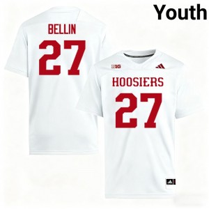 Reece Bellin University of Indiana College Football Youth Stitched #27 Jerseys - White