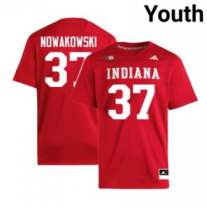 Riley Nowakowski The Hoosier State #37 Limited College Football Youth Jerseys - Crimson