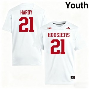 Rolijah Hardy University of Indiana #21 College Football Game Youth Jersey - White