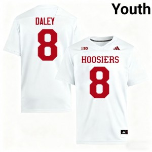Stephen Daley The Hoosier State High School Youth #8 College Football Jerseys - White