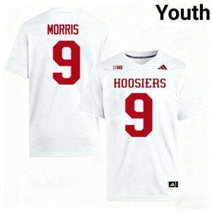 Tyler Morris The Hoosier State #9 Player Youth College Football Jerseys - White
