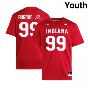Tyrone Burrus Jr. The Hoosier State Alumni Youth #99 College Football Jerseys - Crimson