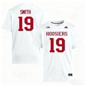 Zacharey Smith The Hoosier State #19 Replica College Football Mens Jerseys - White